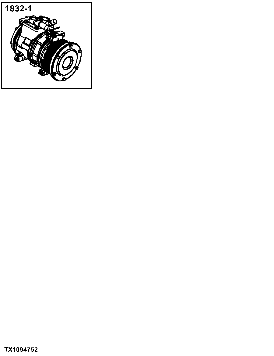 1832 Air Cond System Compressor & Drive