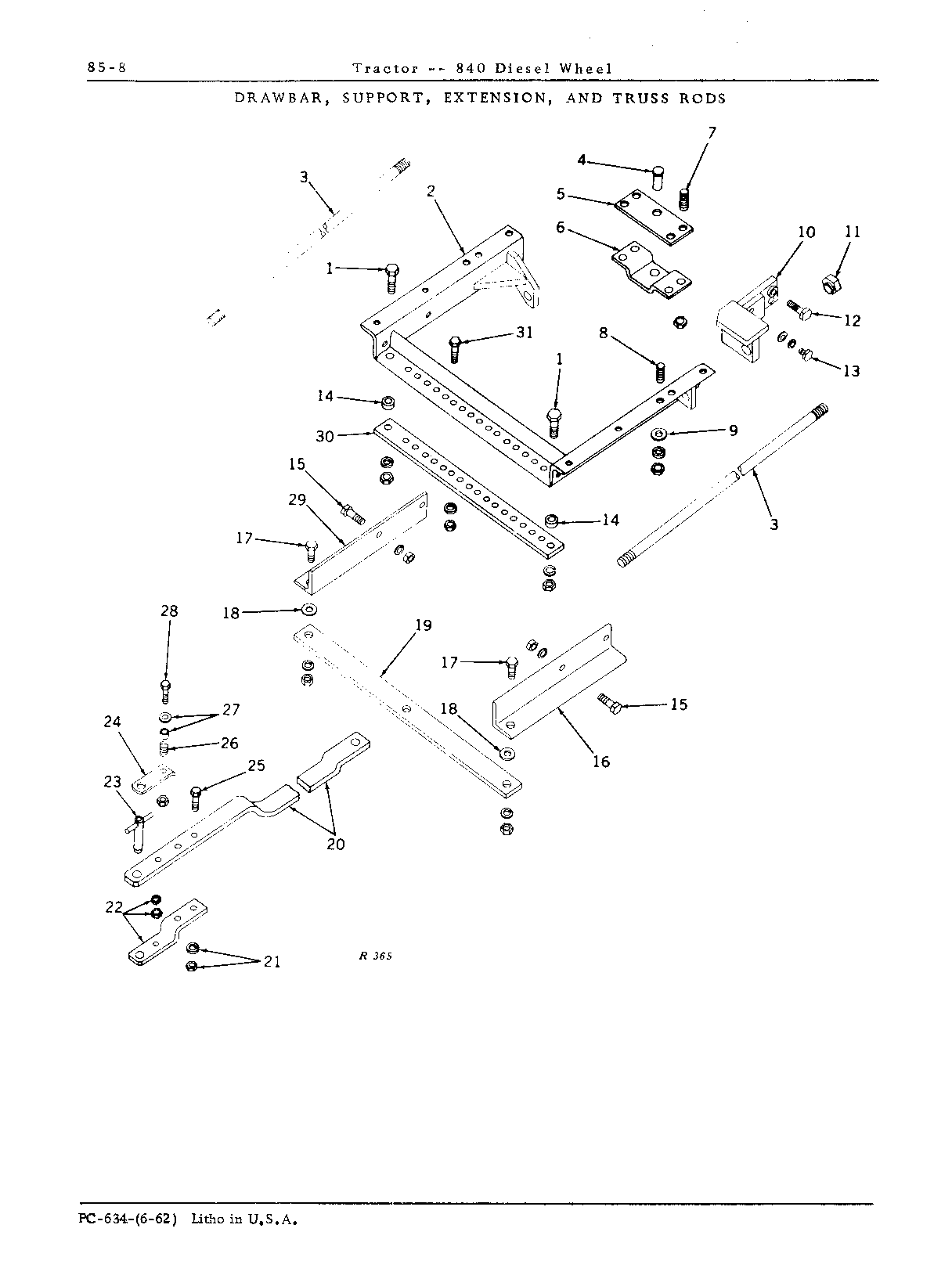Drawbar and Seat (Continued)