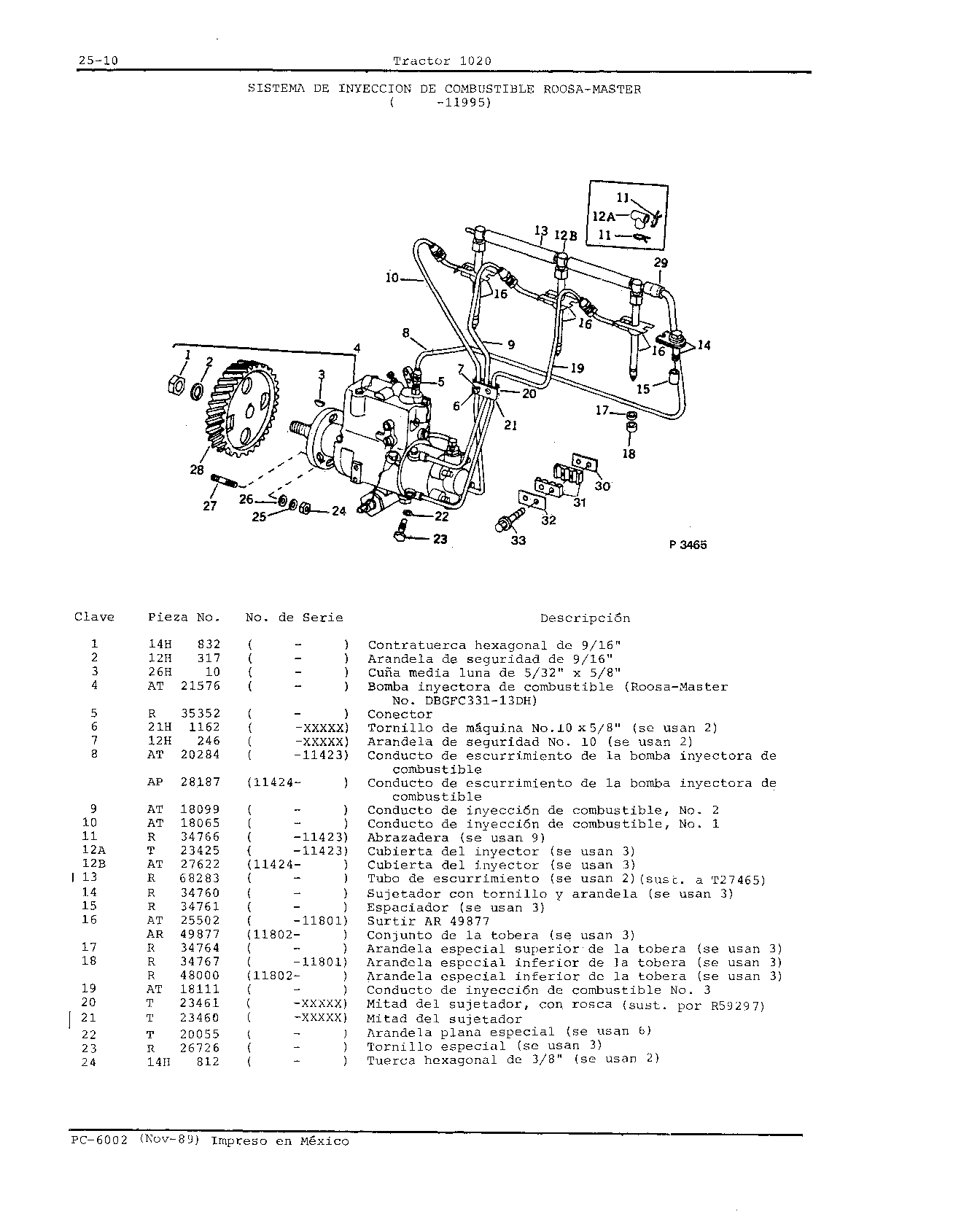 Sistema de Inyeccion de Combustible Roosa-Master