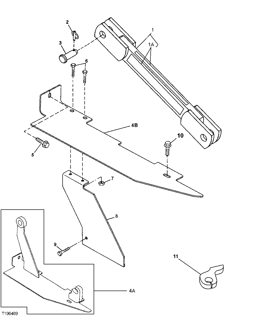 Winch Side Shield and Locking Bar Storage (Single Function)