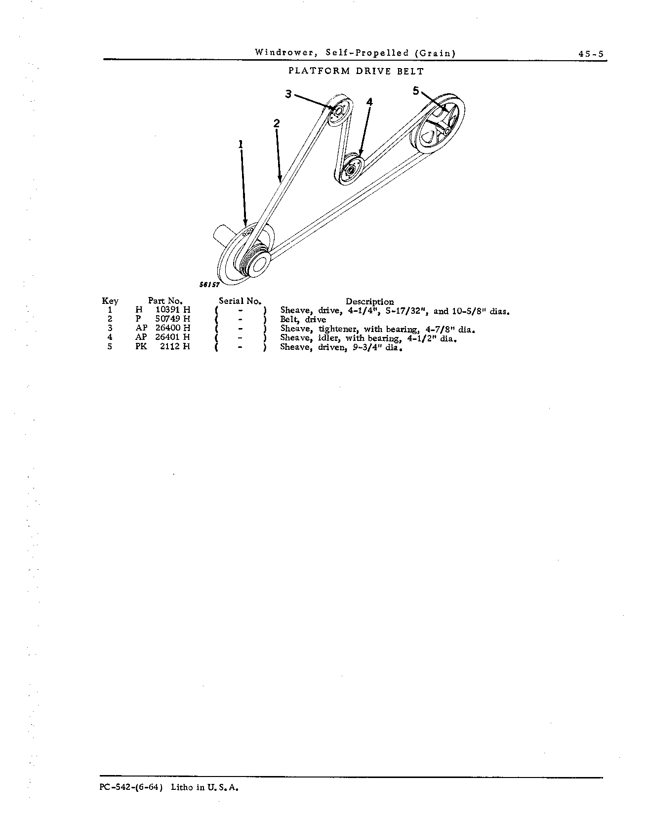 Drives for: Platform Drive Belt