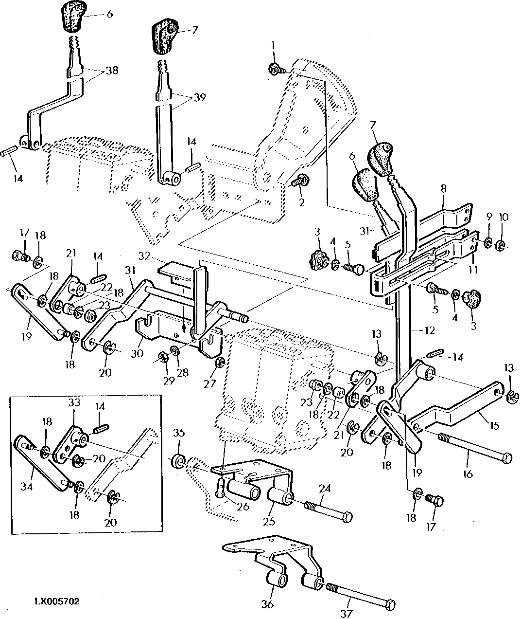 SELECTIVE CONTROL VALVE LINKAGE (POPPET TYPE)