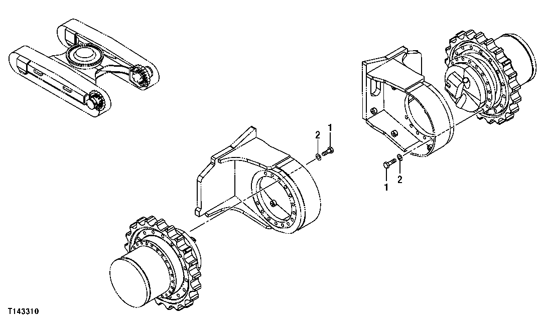 PROPEL MOTOR SUPPORT HARDWARE