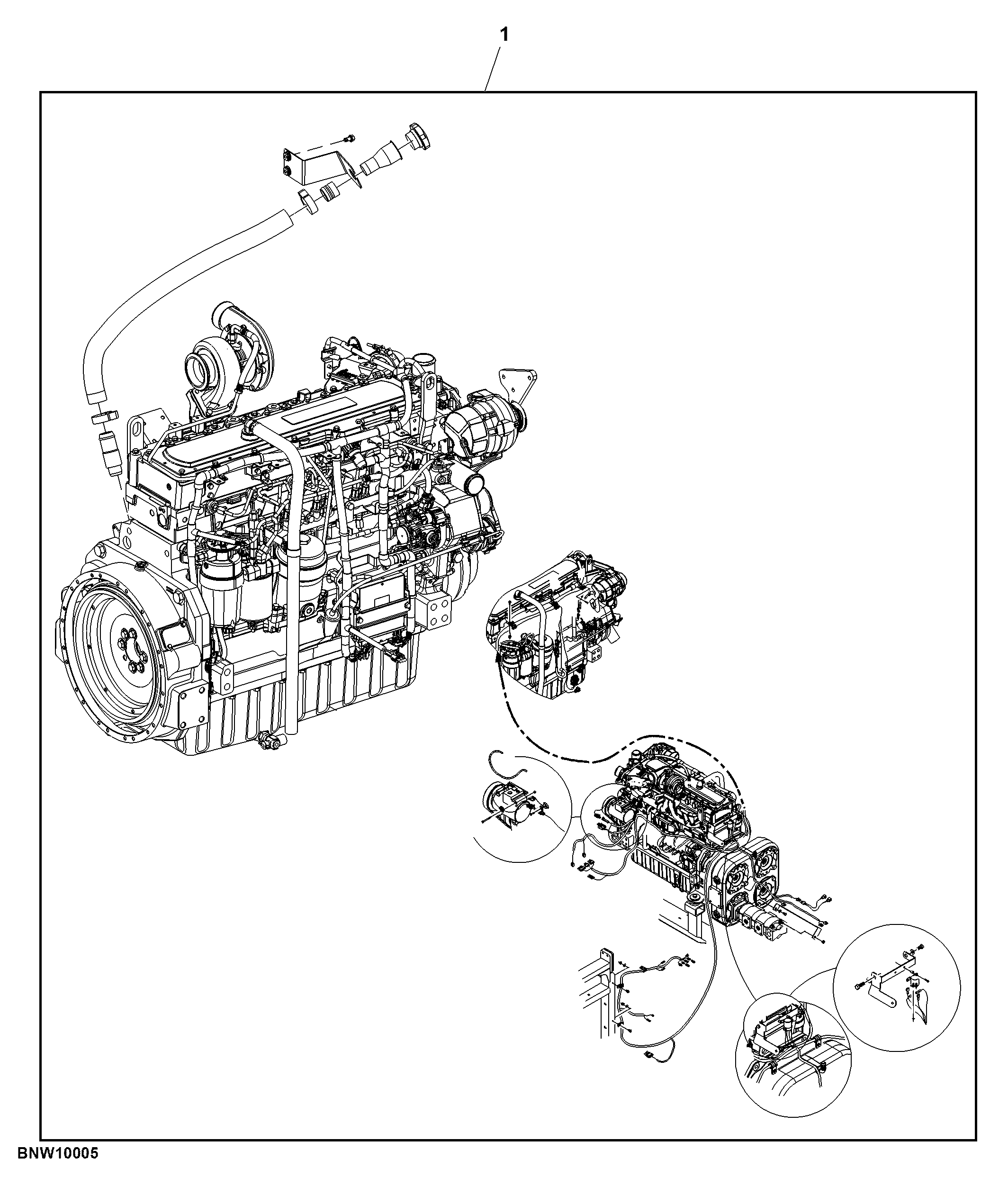 Attachment, Engine Conversion, 8.1 to 9 L