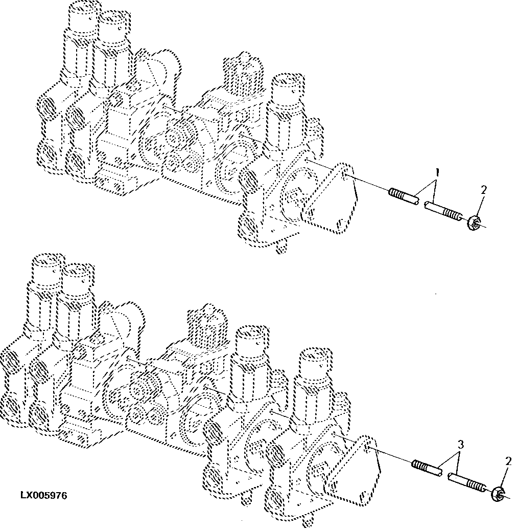 ATTACHING PARTS FOR SELECTIVE CONTROL VALVES 3 + 4
