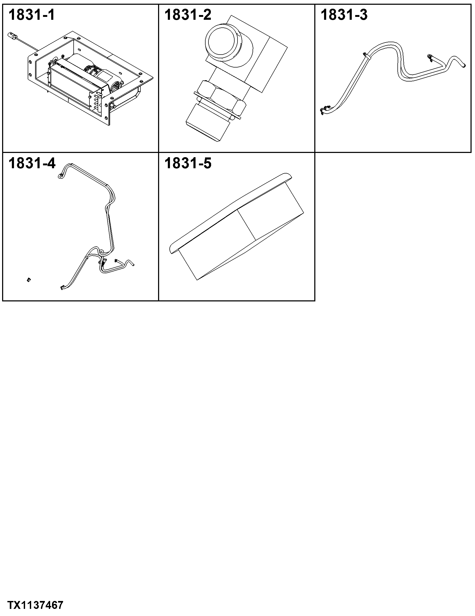 1831 Heater, Hoses & Controls