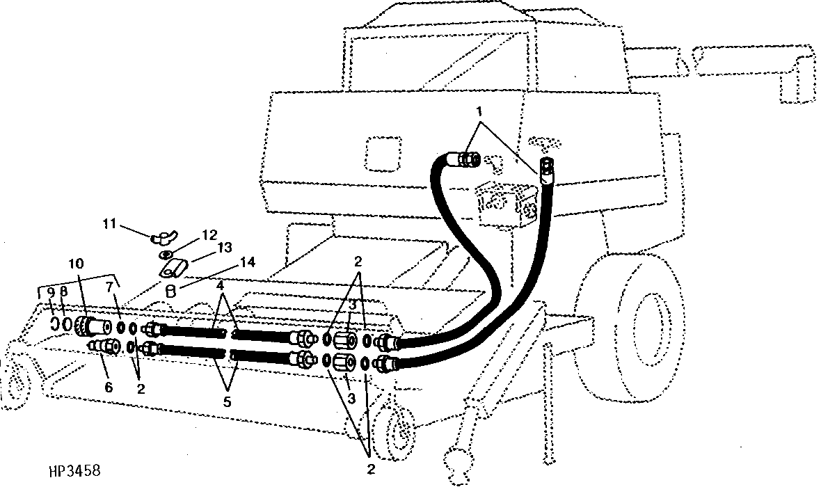 Hoses and couplers for combines (600001 - 625100)
