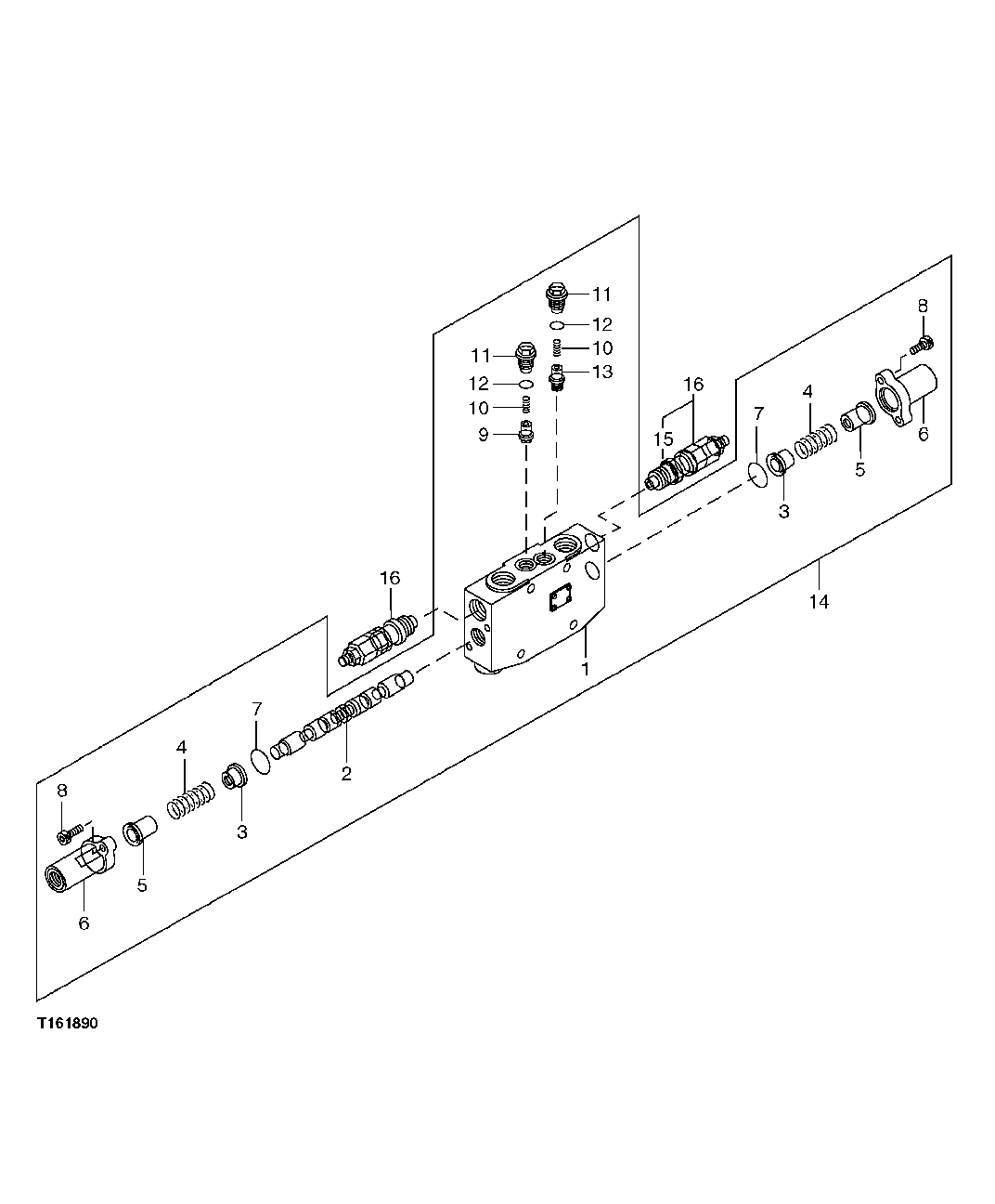 BUCKET FLOW CONTROL VALVE COMPONENTS SECTION