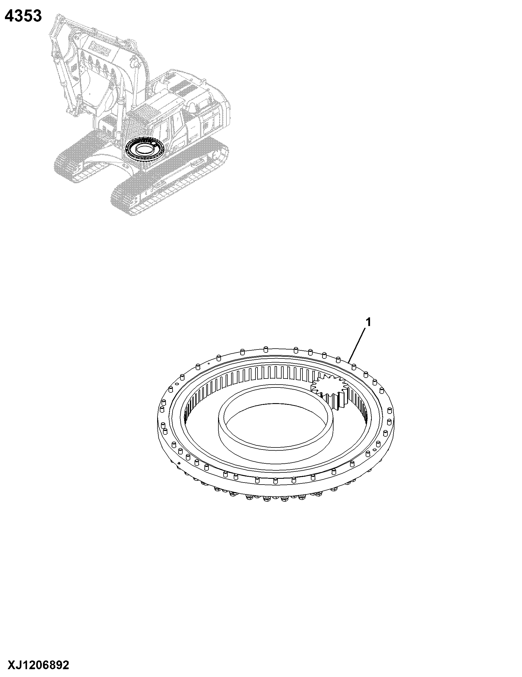 4353 Swing Bearing & Mounting
