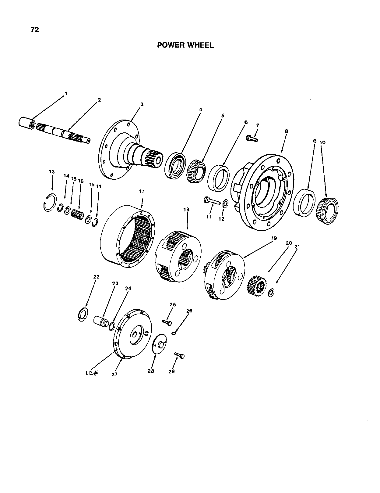 Wheel Motor Assembly: Single Speed Drive (Continued)