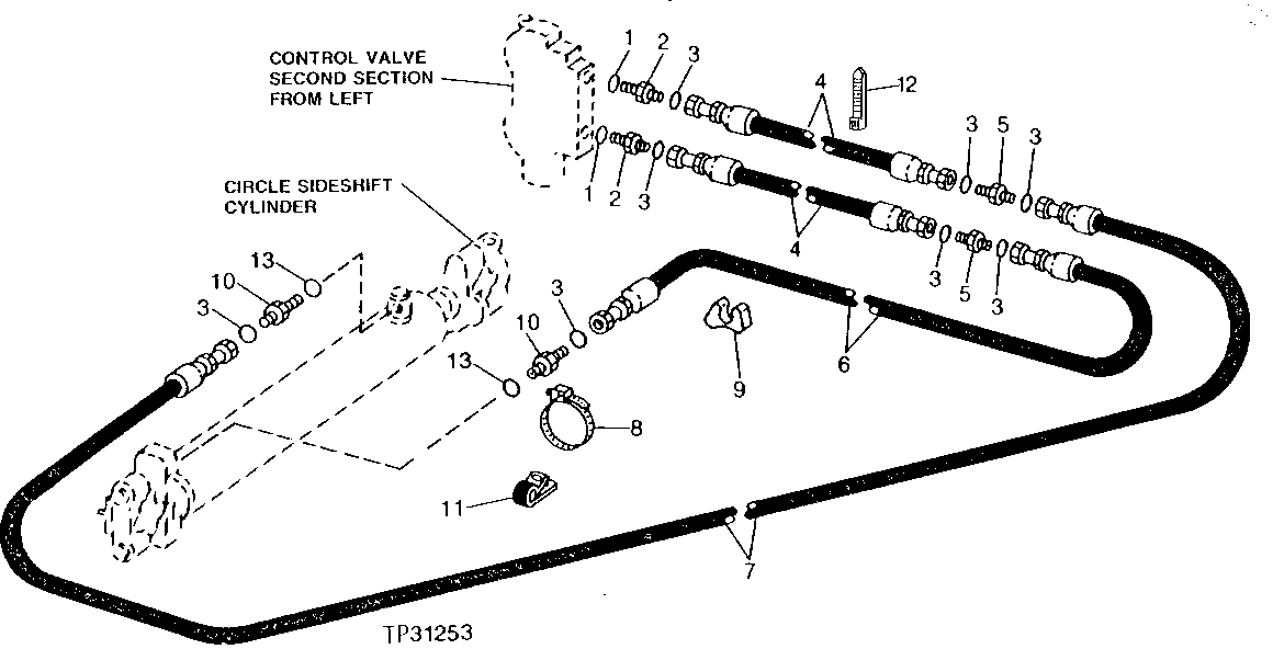 CIRCLE SIDESHIFT HYDRAULICS (530594 - 543489)