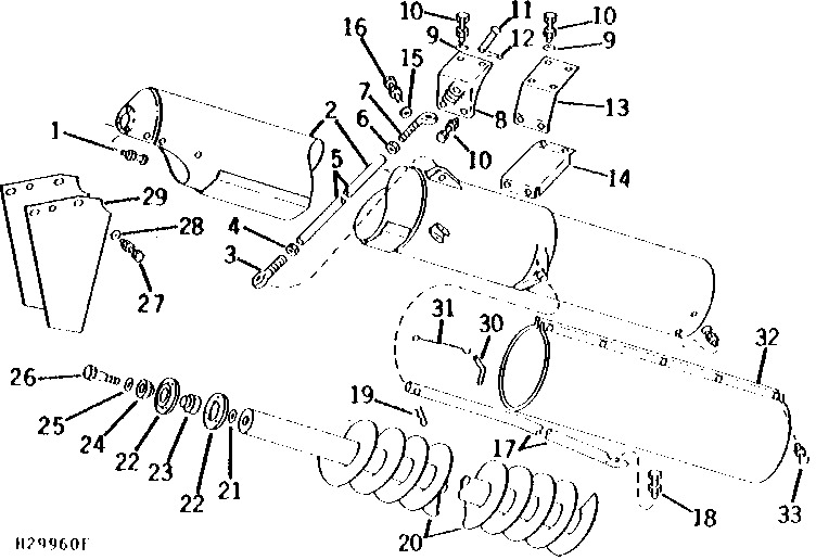 OUTER UNLOADING AUGER AND HOUSING (311301 - )