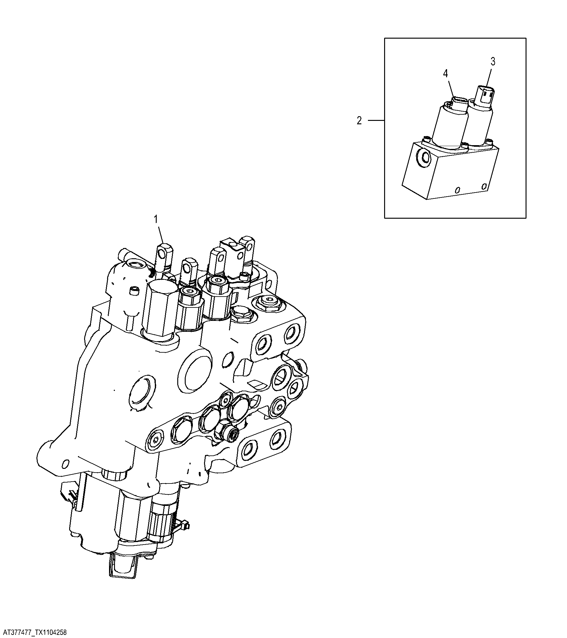 Loader Valve, Fifth Function (Use For AT377480)