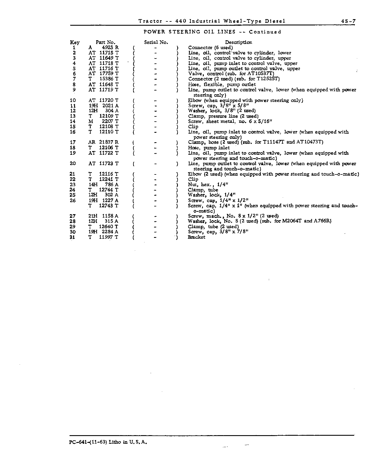 Power Steering (Continued)