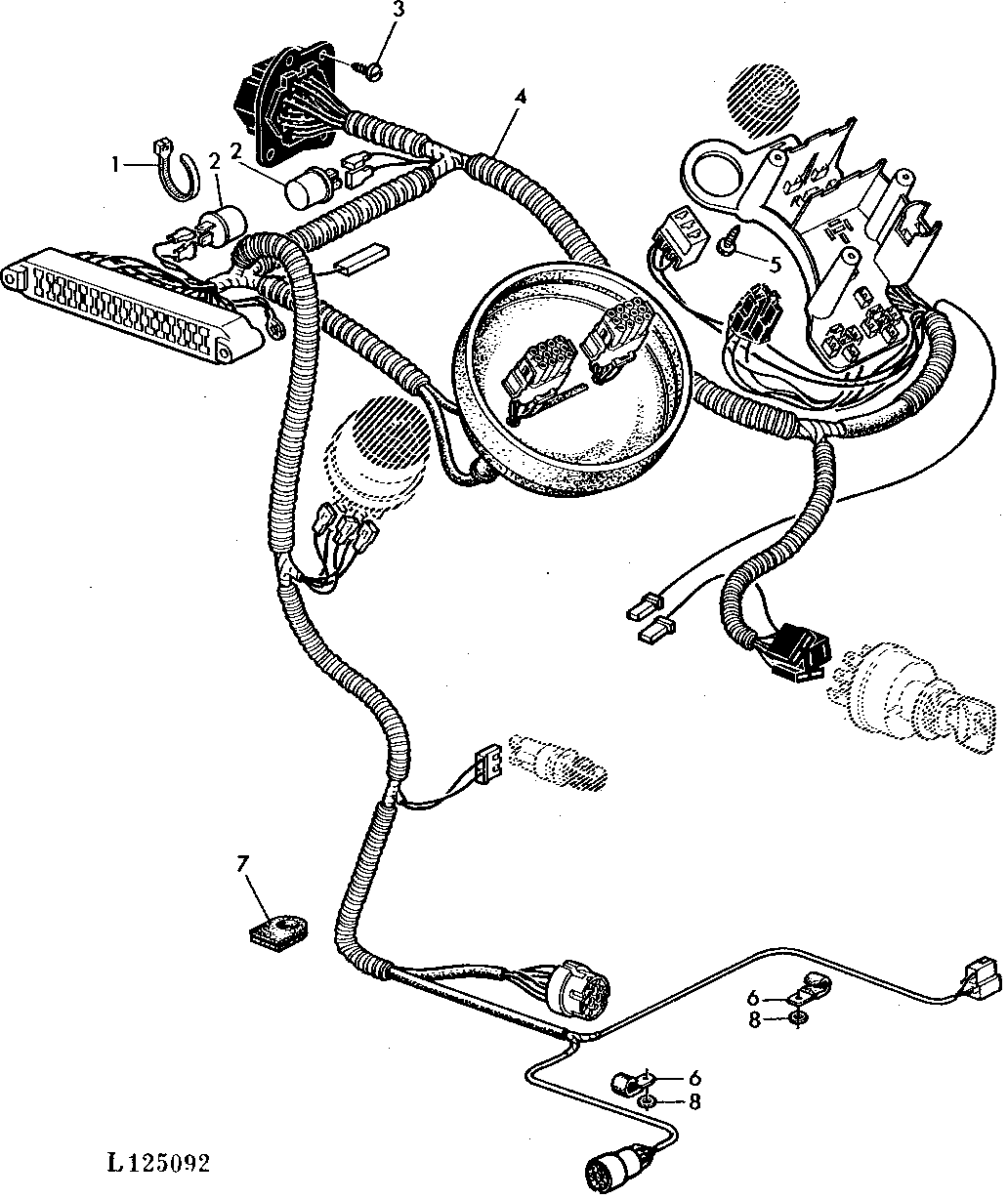 WIRING HARNESS-DASH FOR OPEN OPERATOR'S STATION (OOS)