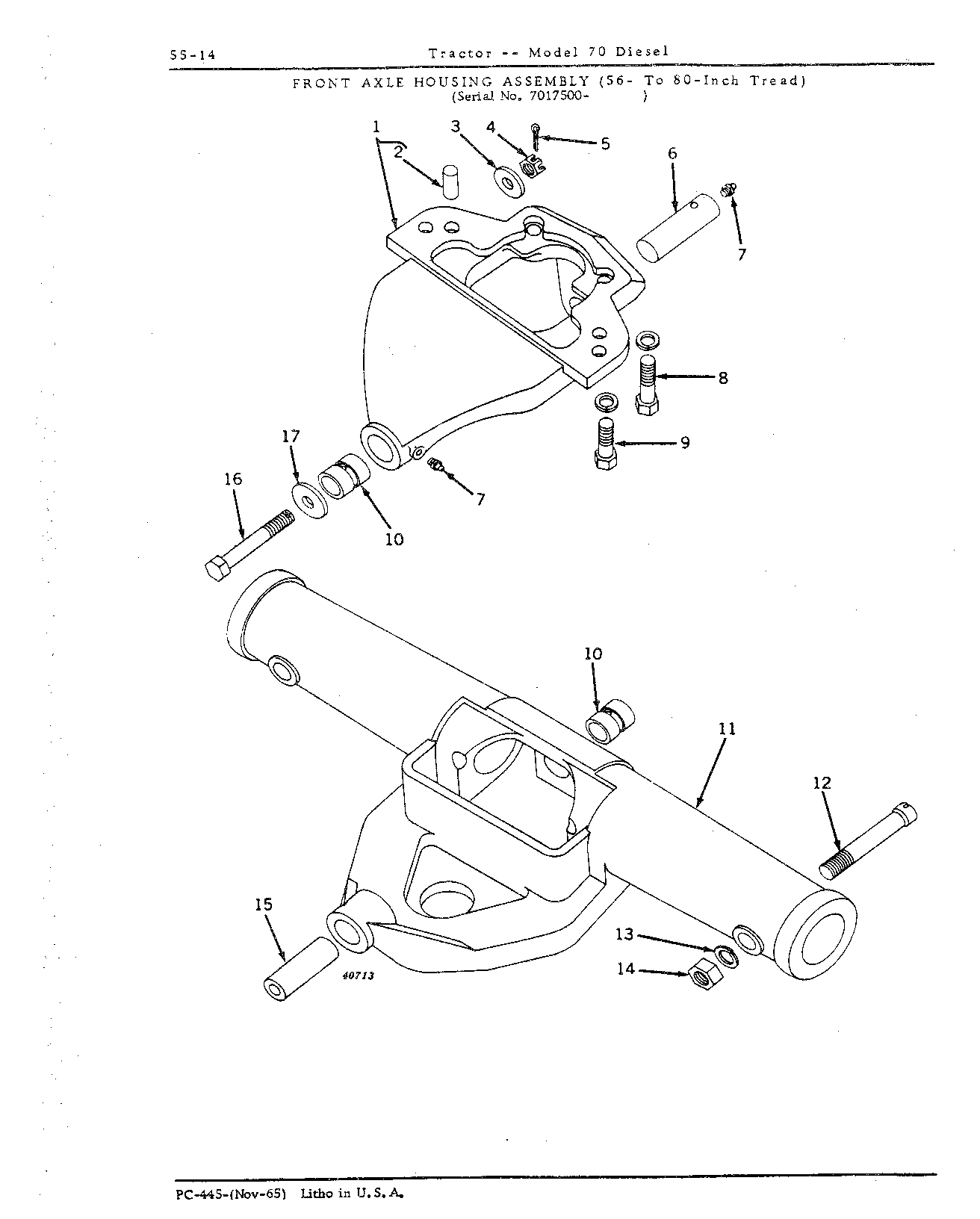 Section 55 - Steering Mechanism, Front End Equipment, and Rear Wheels (Continued)