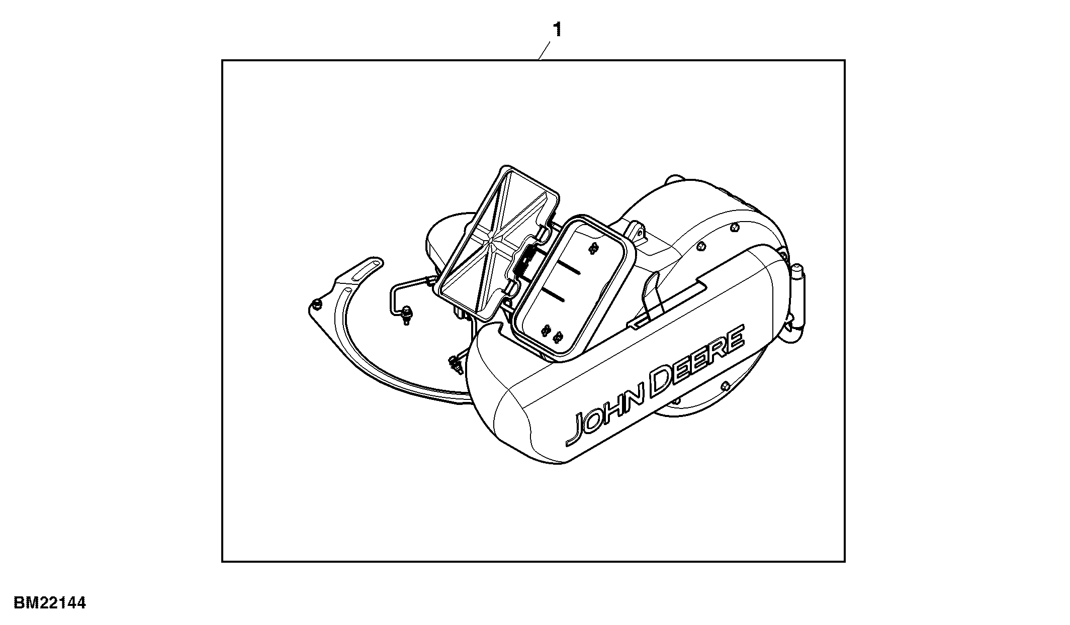 Attachment, Power Flow for 48’’ mowers with NON rotating anti-scalp wheels