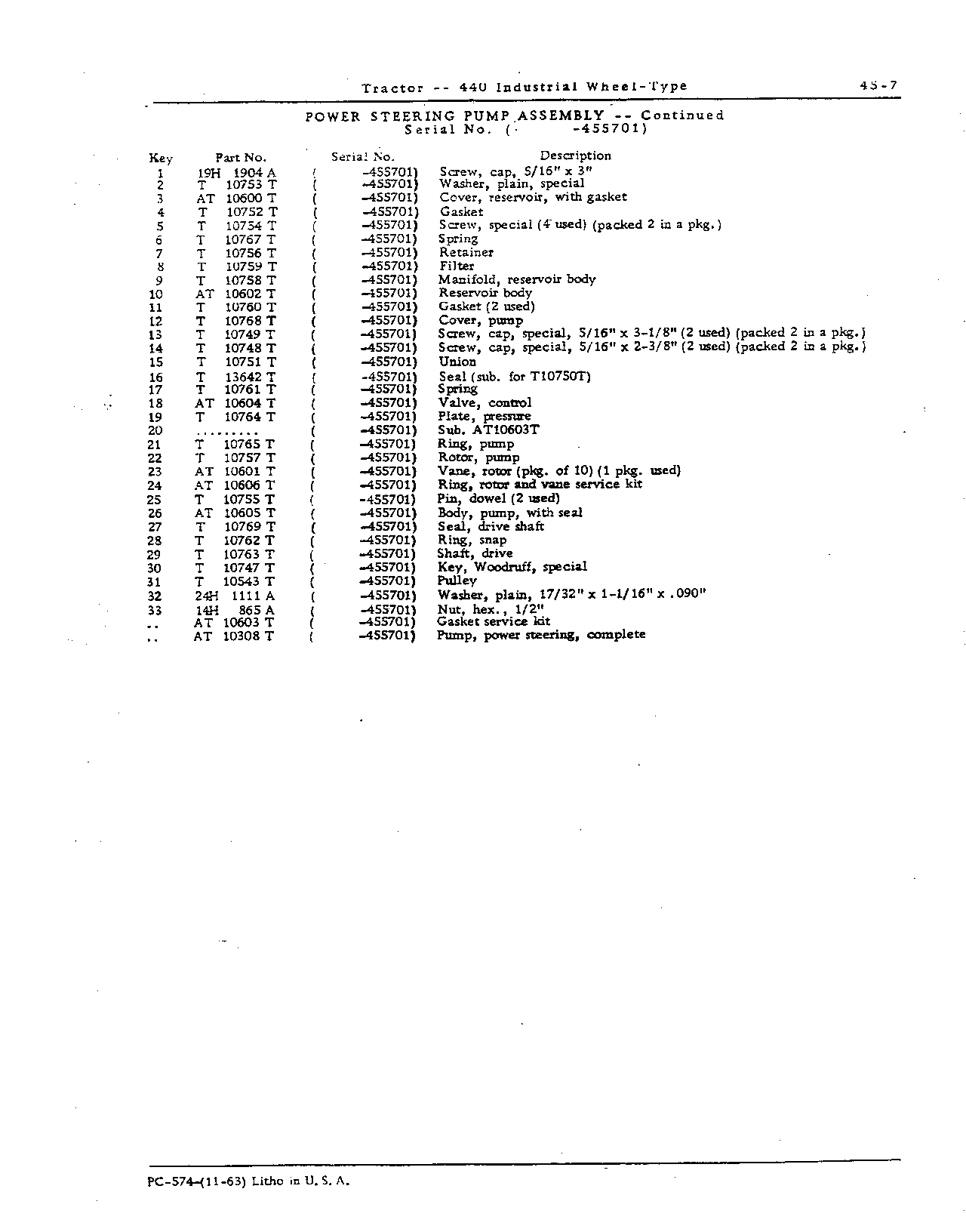 Power Steering (Continued)
