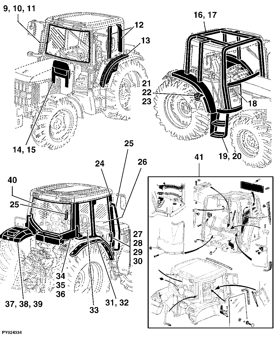 91 OPERATOR'S CAB, BASIC, HEATING, AIR CONDITIONING