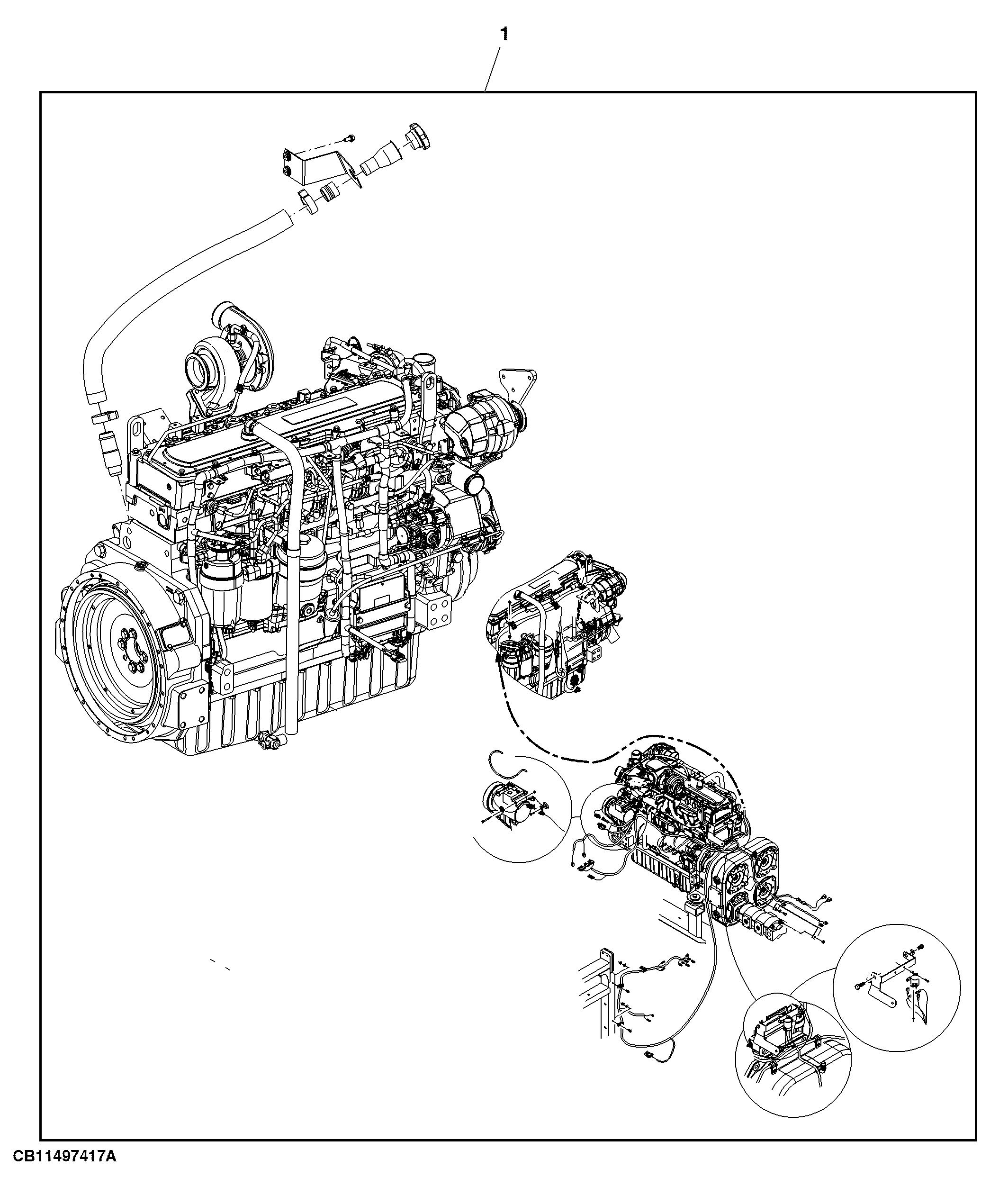 Attachment, Engine Conversion, 8.1 to 9 L