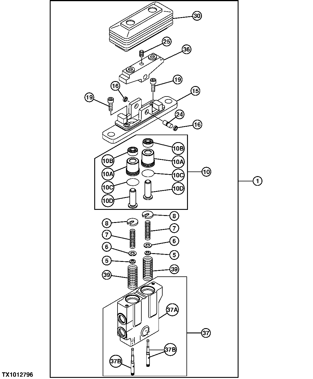 Pilot Valve Components (Blade, Boom Swing, Extra)