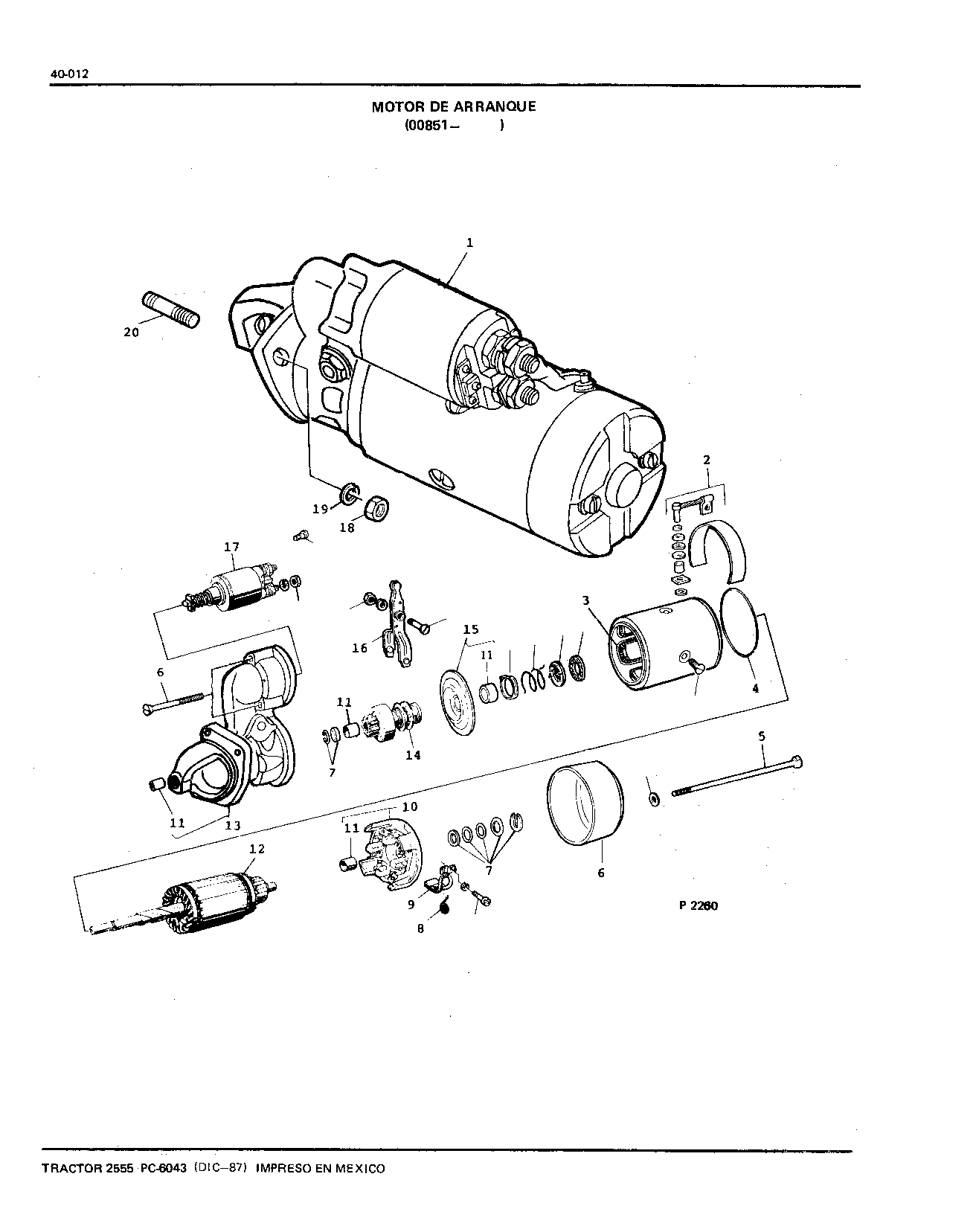 Motor de Arranque (Continued)