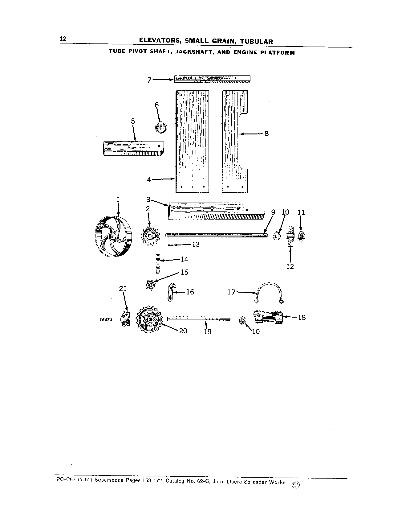 Elevators, Small Grain, Tubular Shaft, Tube Pivot