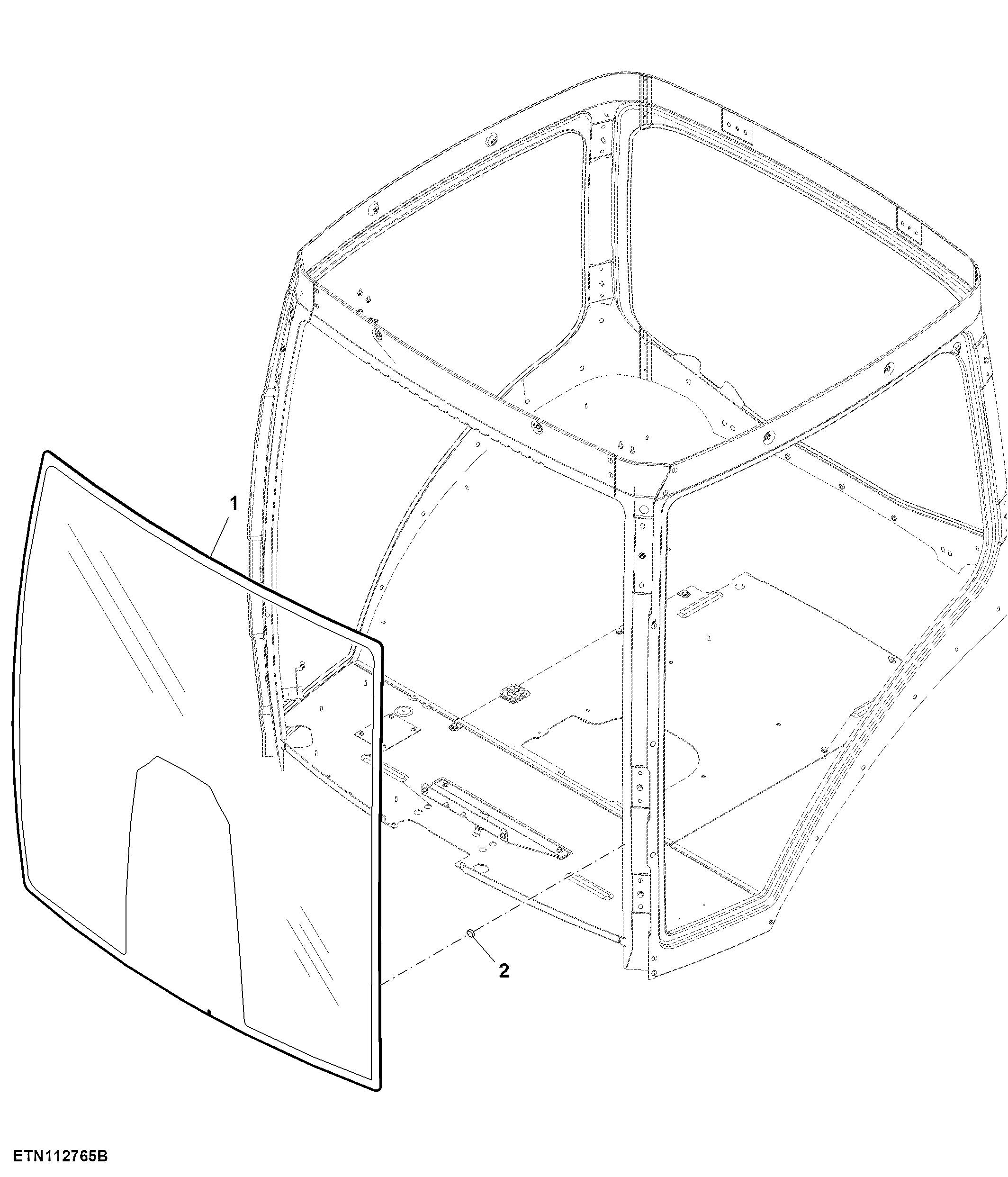 Front Windshield, Zone Tempered, Group 47/ 48 Tires