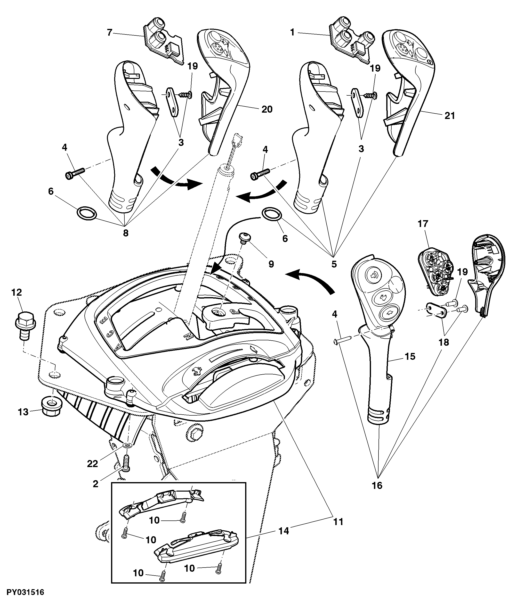 RANGE SHIFT COMPONENTS (POWRQUAD PLUS OR AUTOQUAD PLUS)