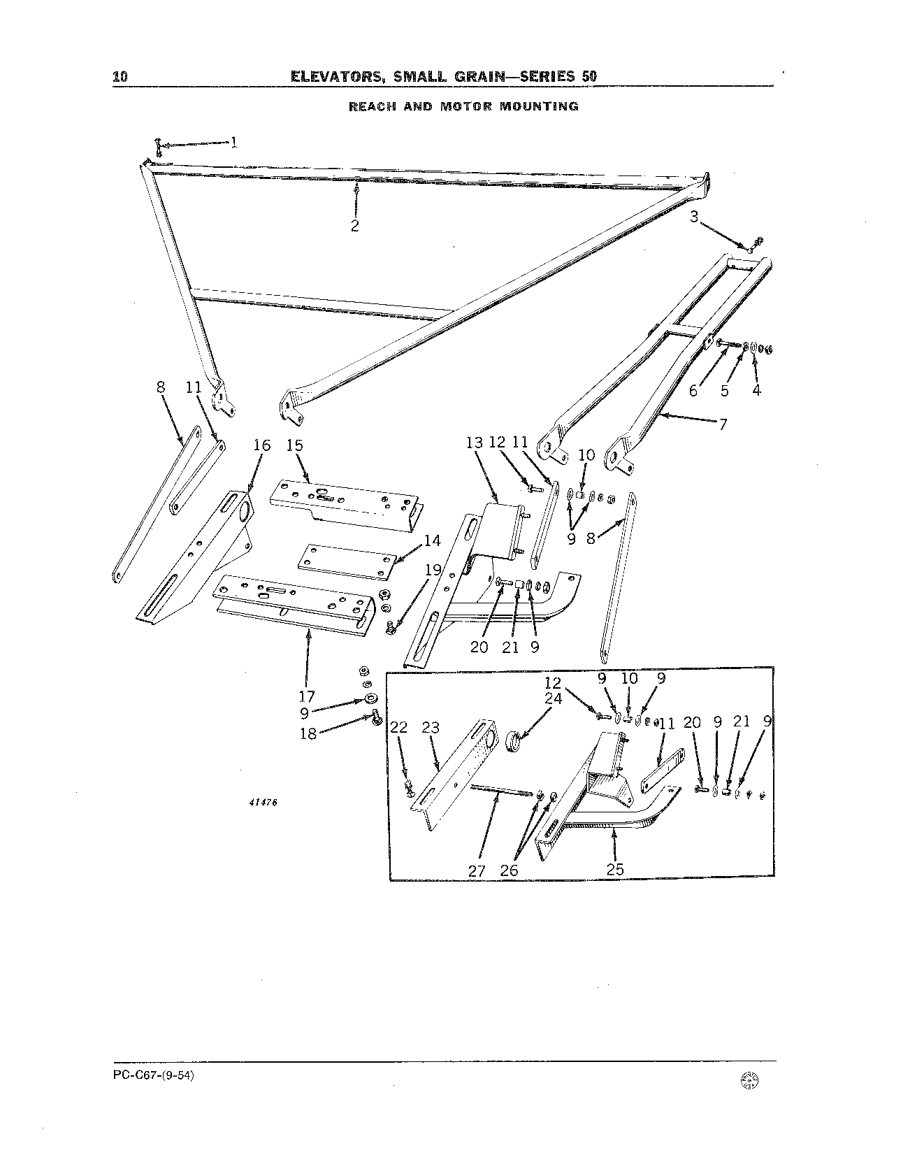 Elevators, Small Grain - Series 50 Reach and Motor Mounting