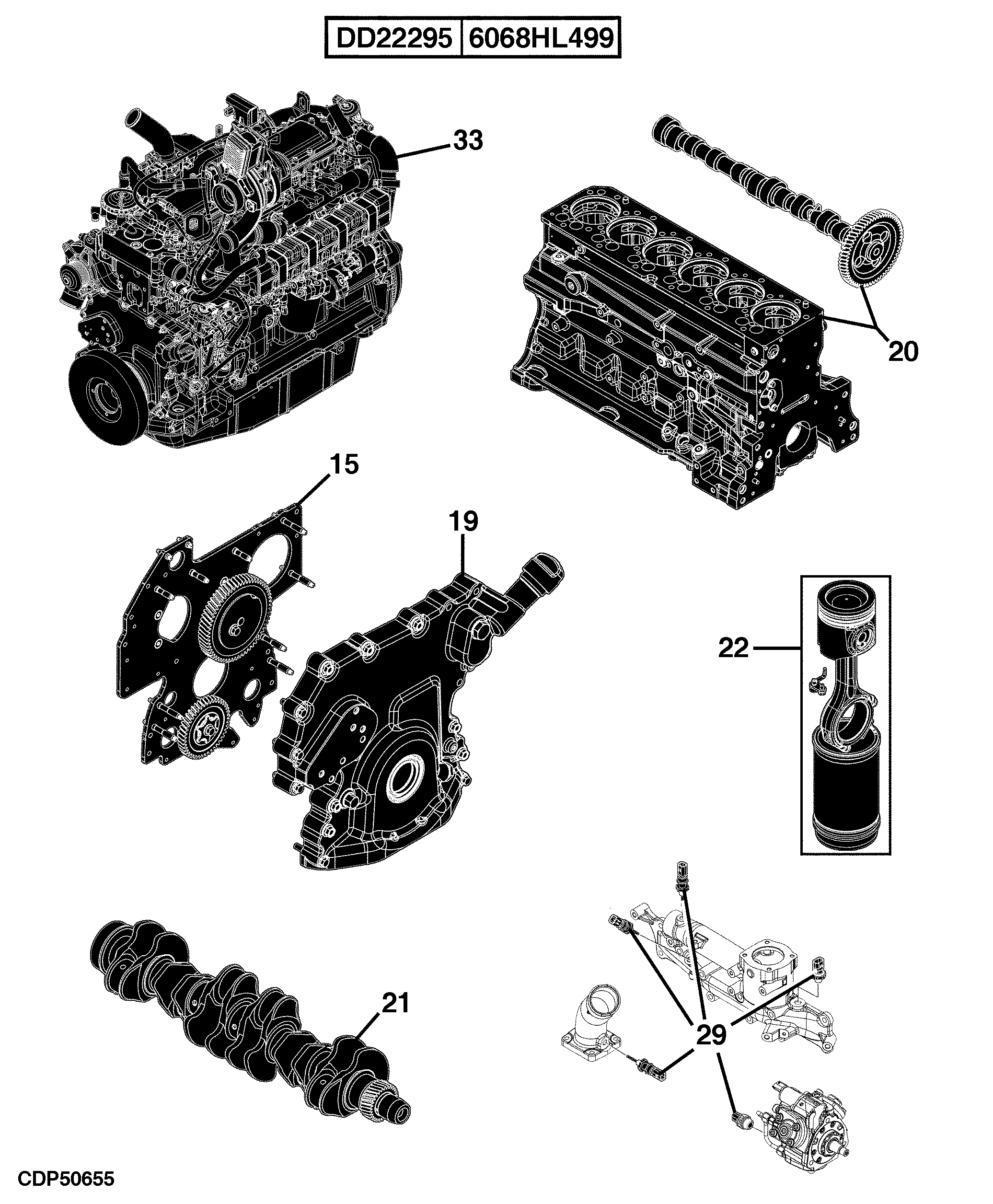 E1 Engine 6068HL499-DD22295-ETN111220