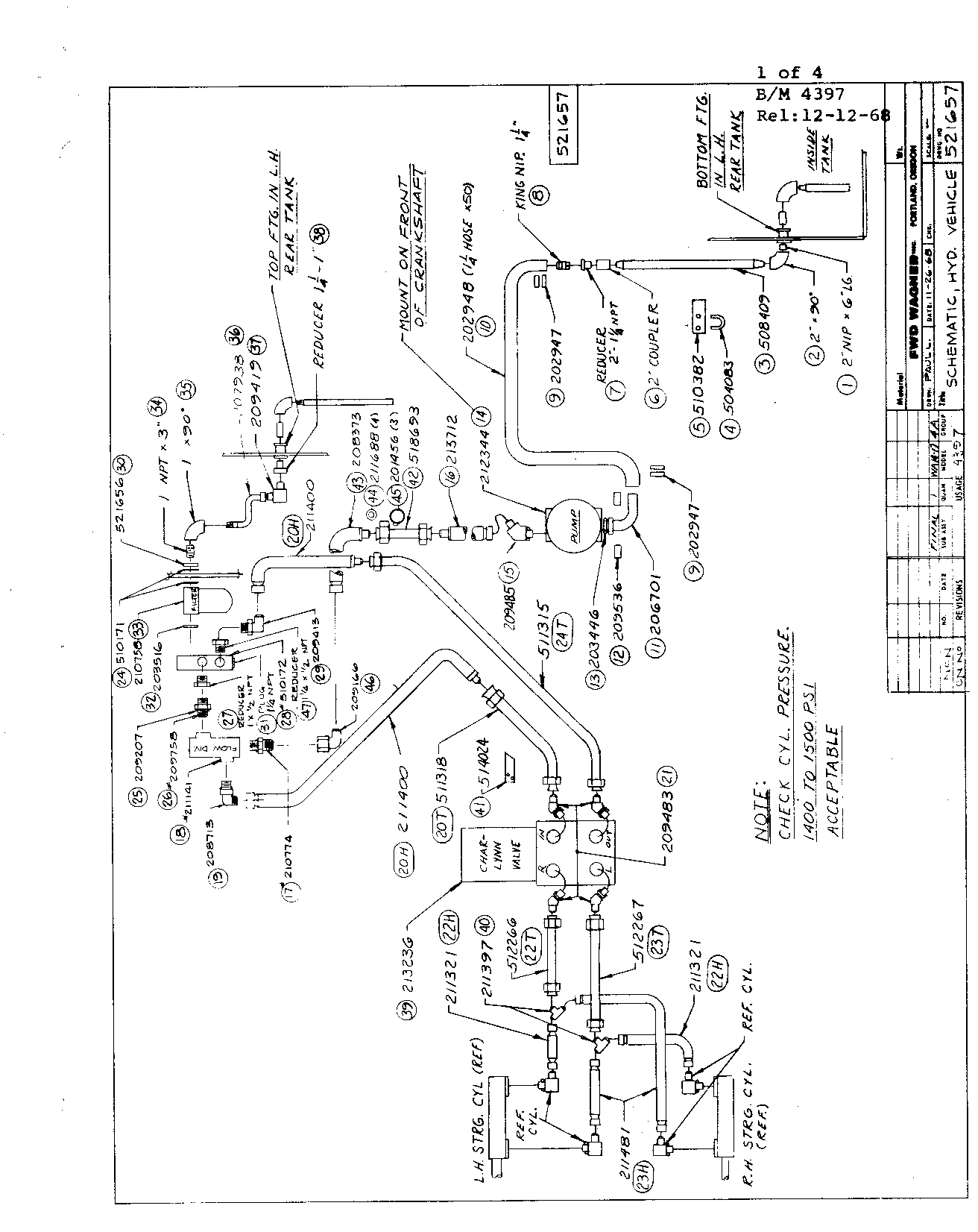 Section 70 - Hydraulics Implement & Vehicle Schematic (Continued)