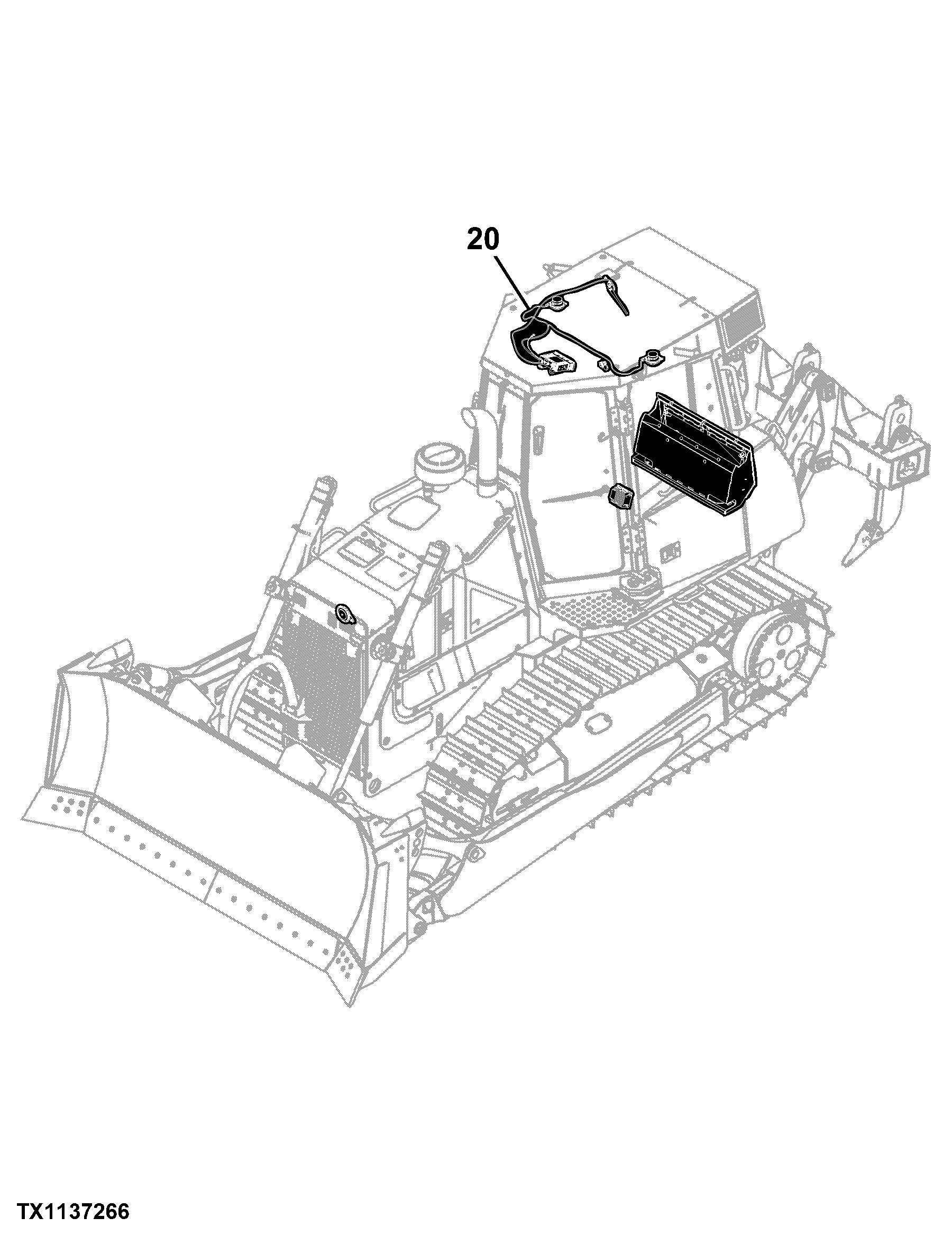 750K Crawler Dozer (PIN: 1T0750KX_ _E216966 - 270478) Engine 6068HT074