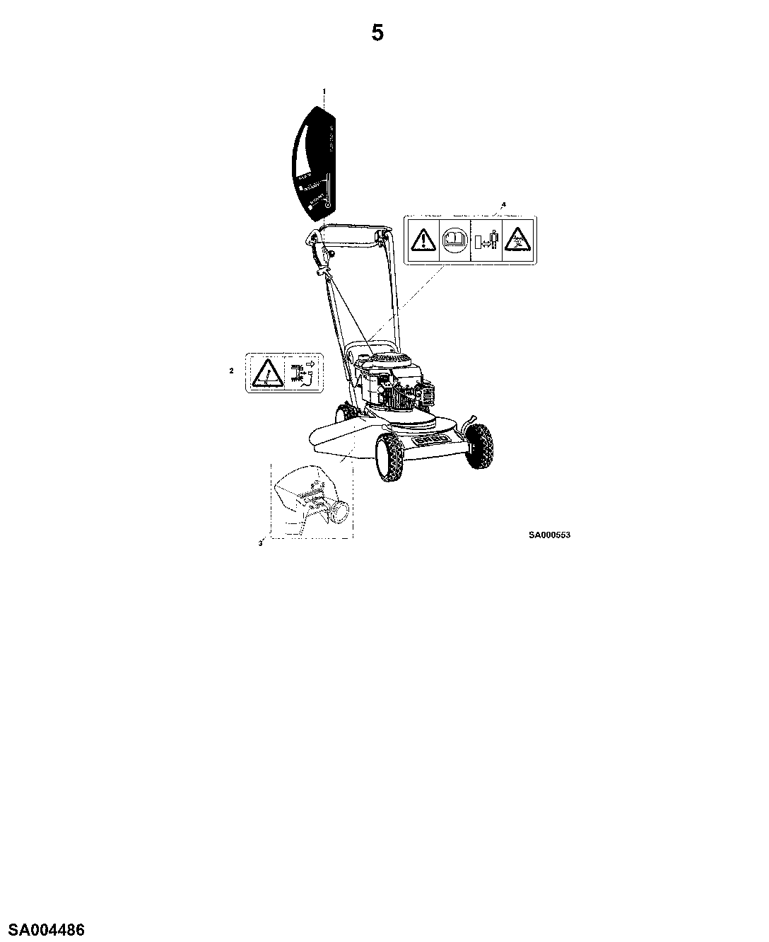 50 MULCHER 43-S4, EDP-NO.SA297, SIDE EJECTION ( - 003276)