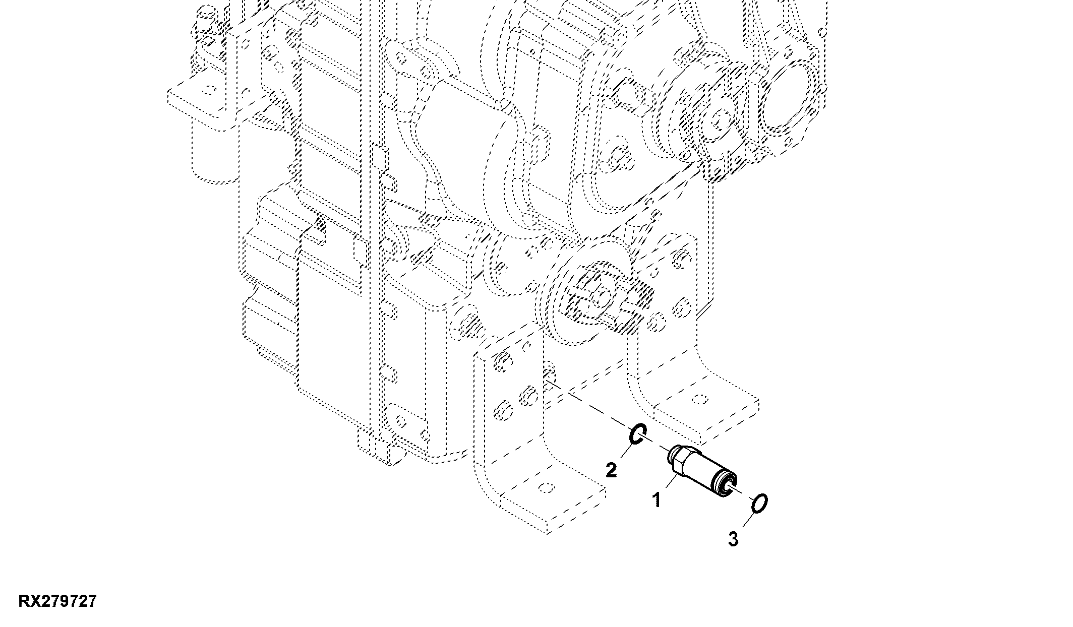 Hydraulic Fitting, Suction Line To Cooler Pump, PST