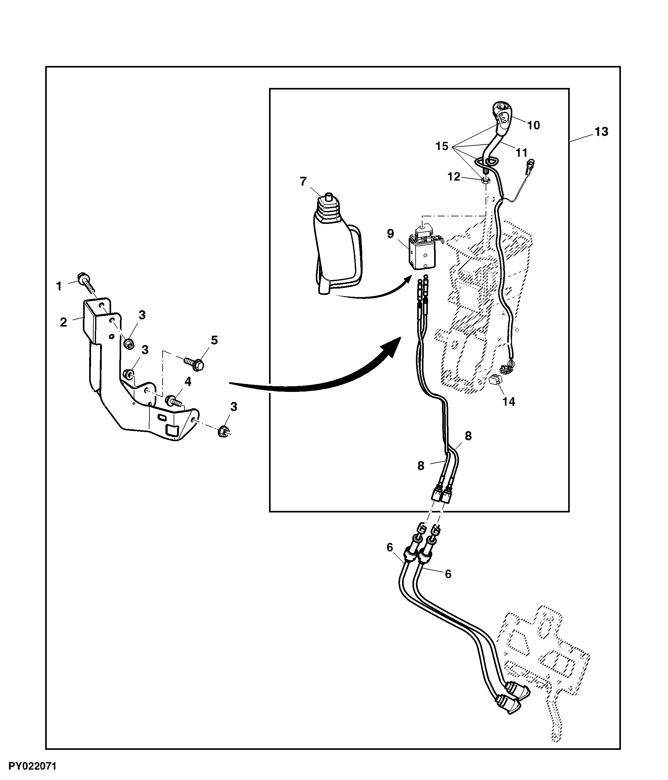MULTI-FUNCTION UNIT WITHOUT GEAR SHIFT SWITCH