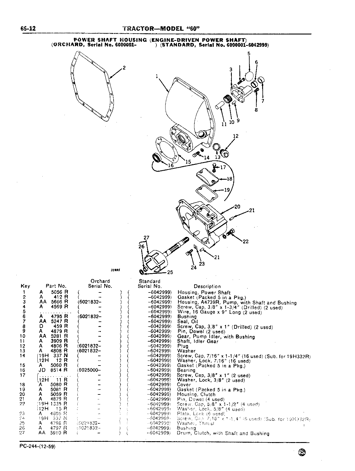 Section 65-Powershaft and Powershaft Clutch (Continued)