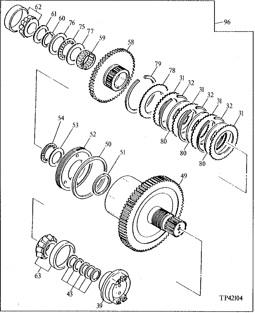 POWER SHIFT TRANSMISSION WITHOUT DISCONNECT (000919 - )