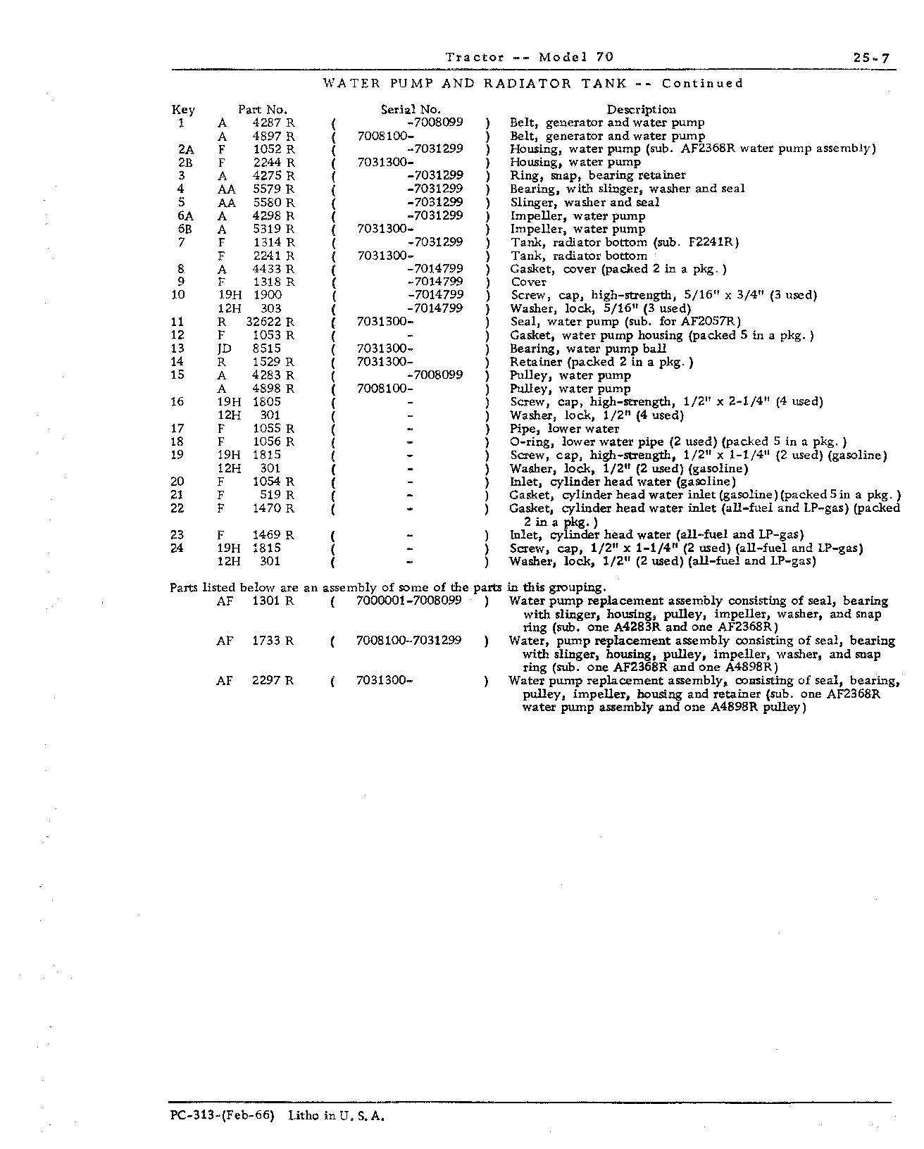 Section 25-Cooling System (Continued)