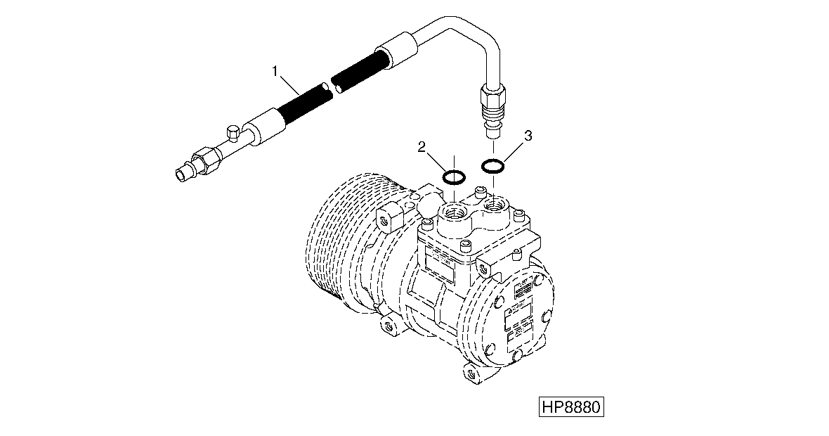 AIR CONDITIONING COMPRESSOR HOSE