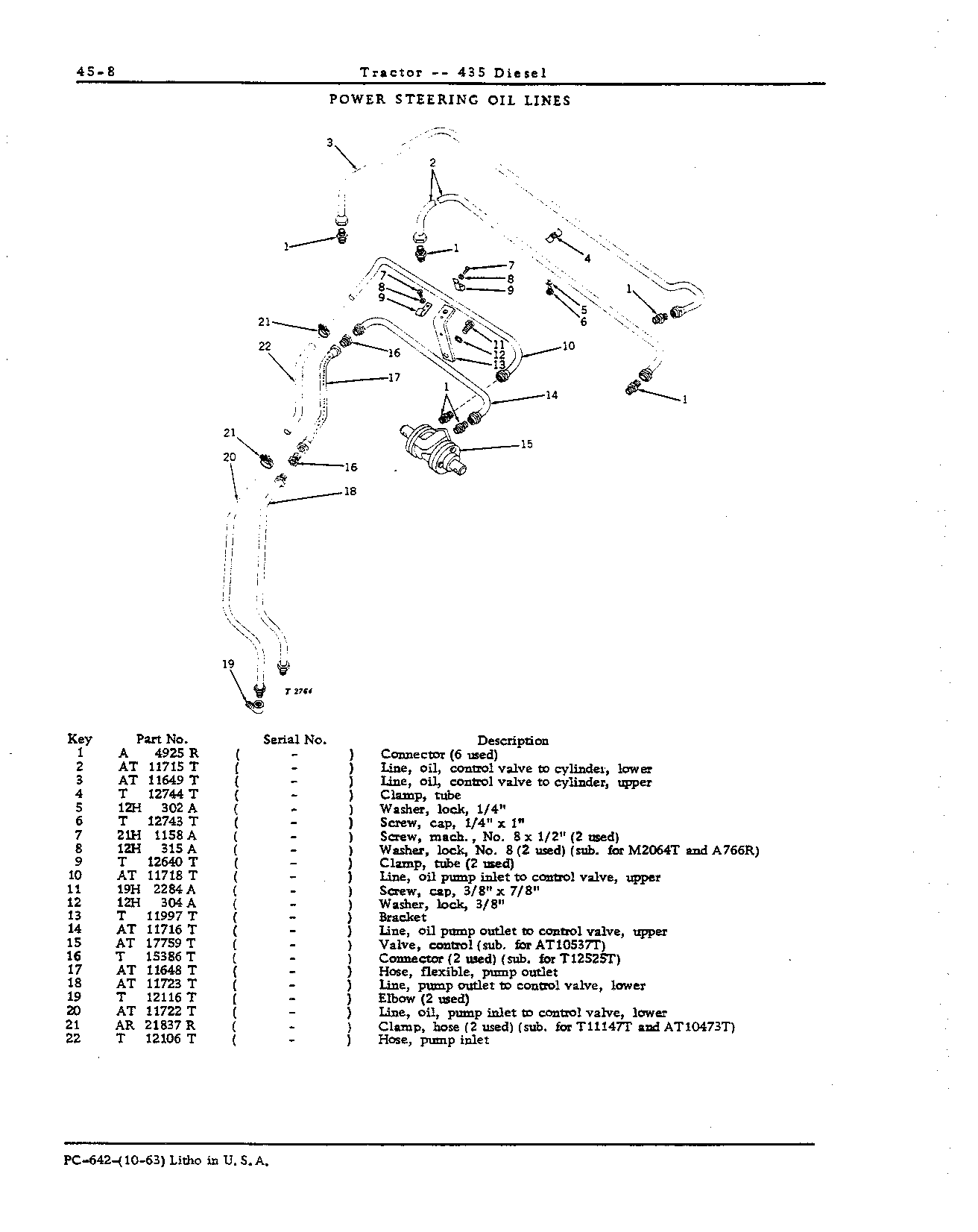 Oil lines, power steering