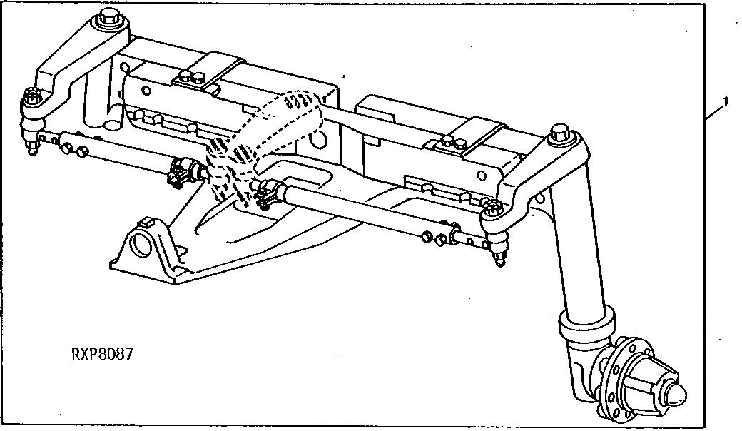 ADJUSTABLE TREAD FRONT AXLE KIT