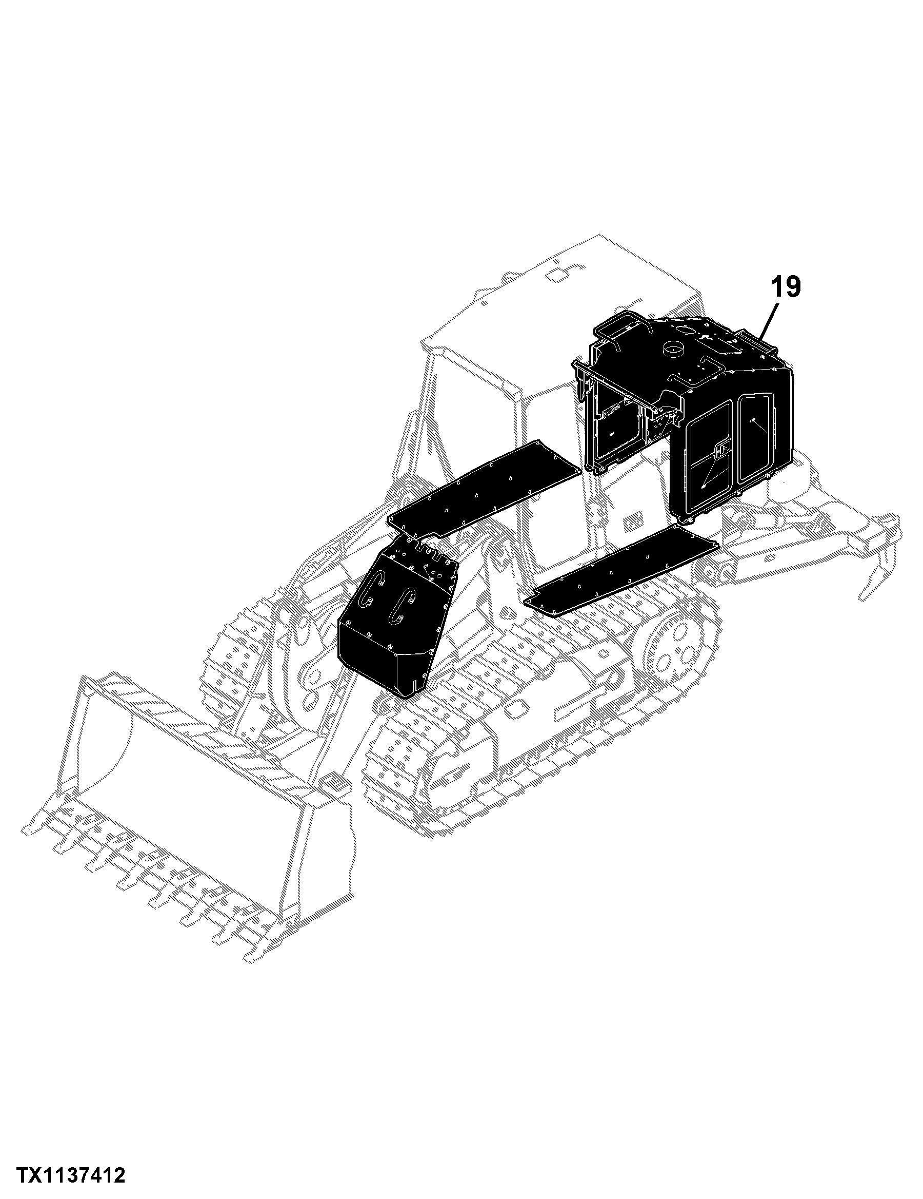 655K Crawler Loader (PIN: 1T0655KX_ _E233169-339325)