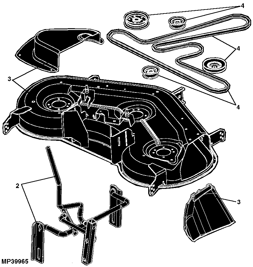 85 MOWER DECK AND LIFT LINKAGE
