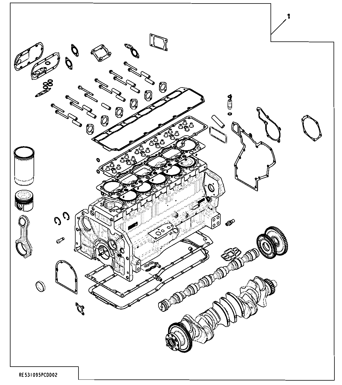 9901 Engine Short Block Assembly