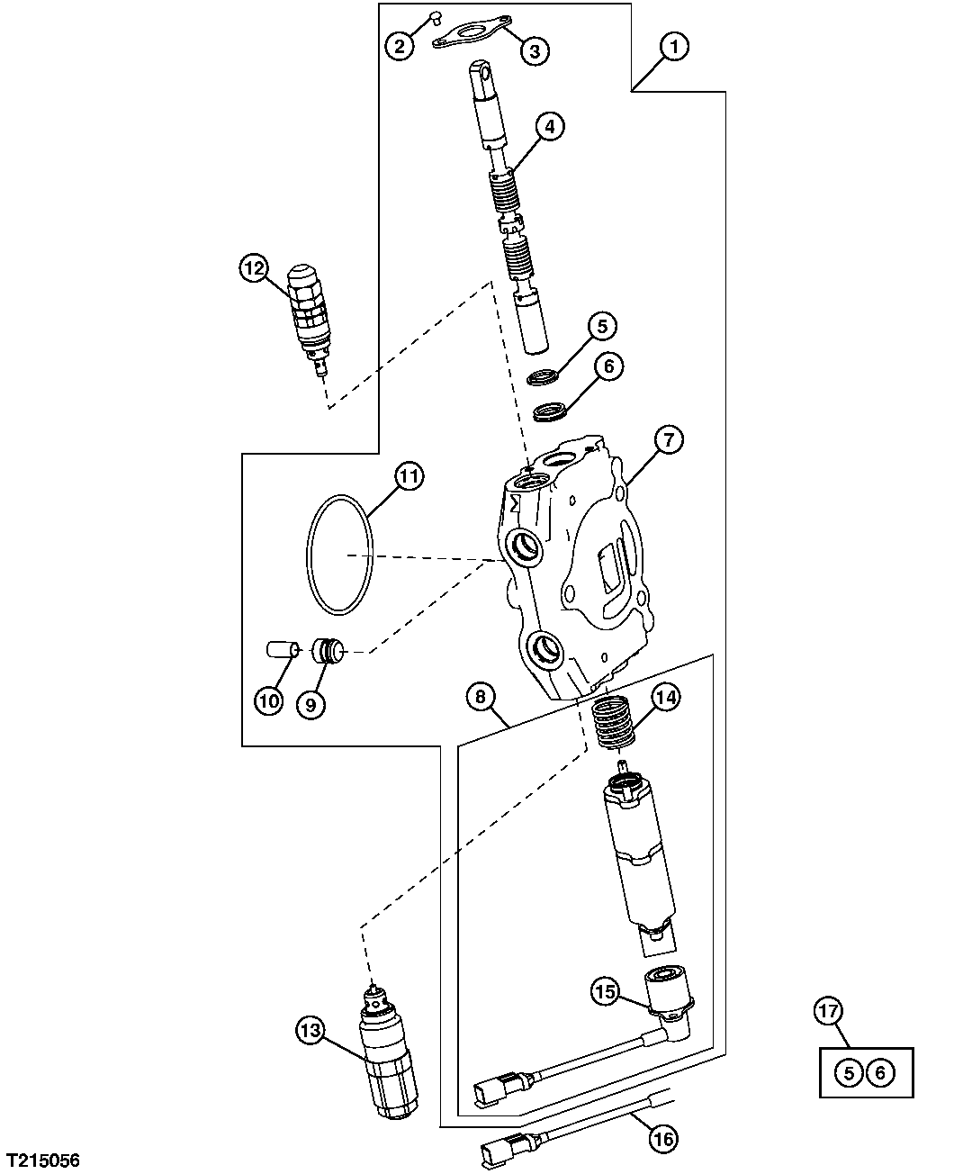Loader Control Valve (Bucket Section With Return To Dig) (Husco)
