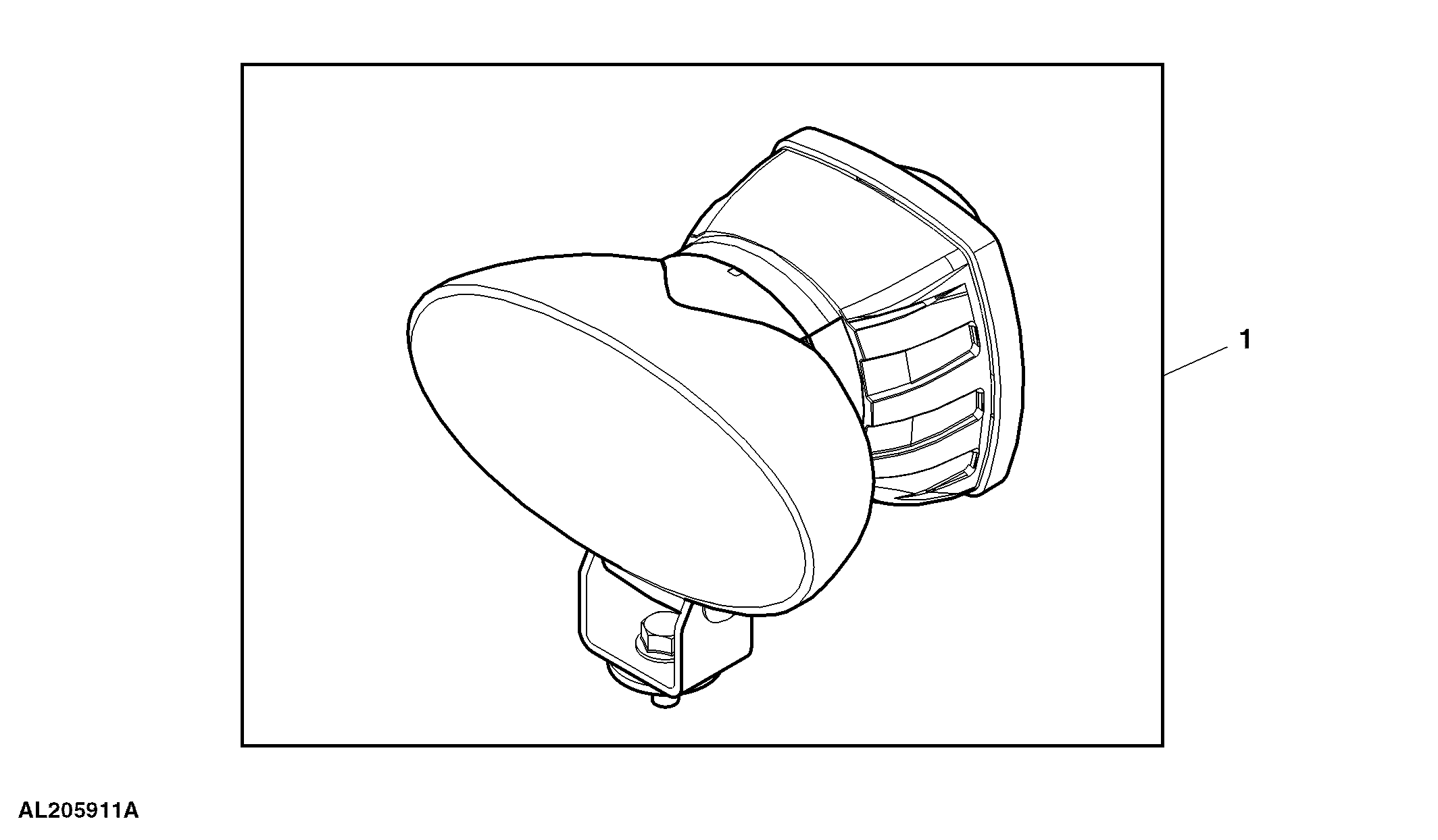 Attachment, Work Lights, Xenon, Cab Front, Upright