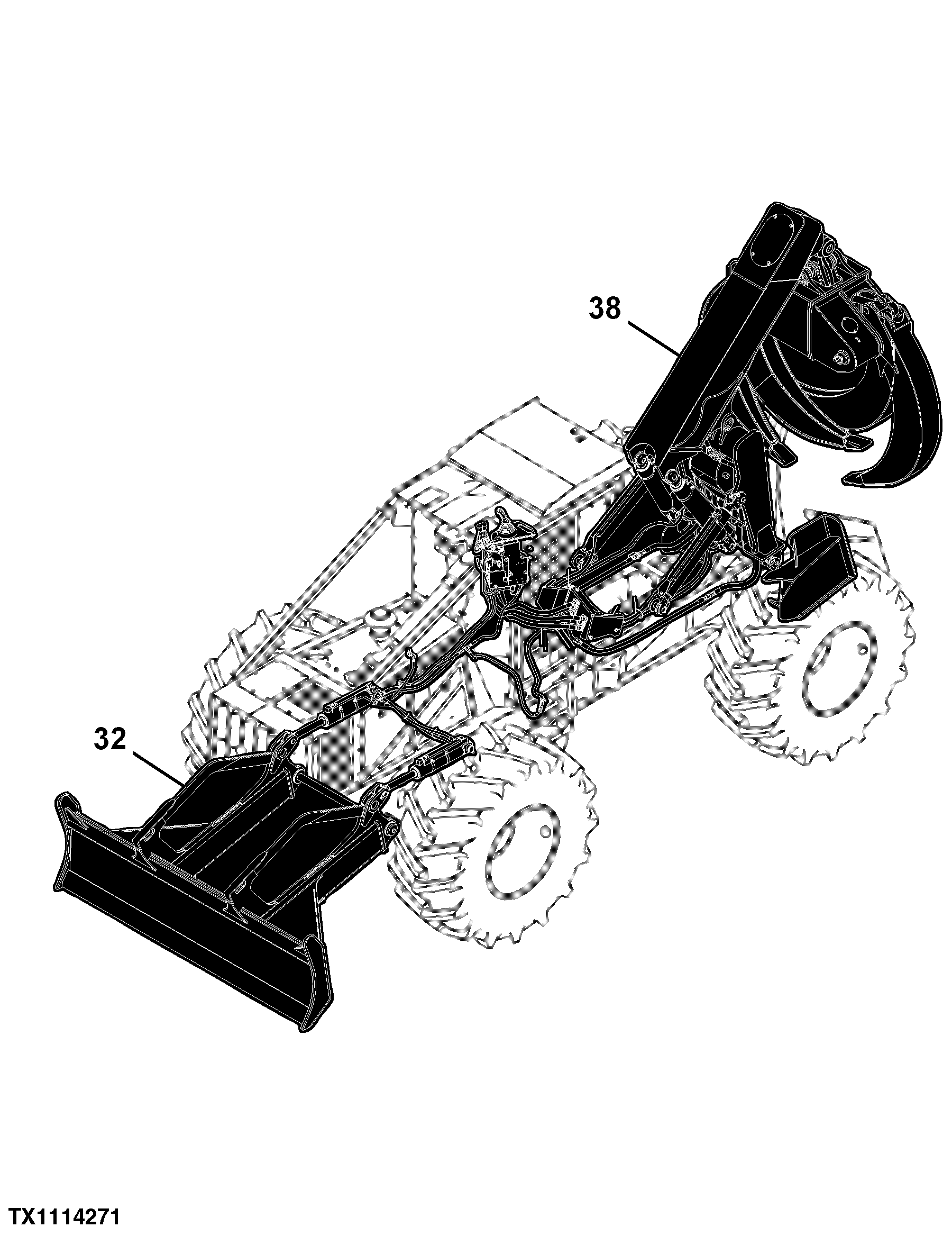748H Cable and Grapple Skidder (PIN: 1DW748HX_ _C630436 - C666892) (PIN: 1DW748HX_ _D630436 - D666892)