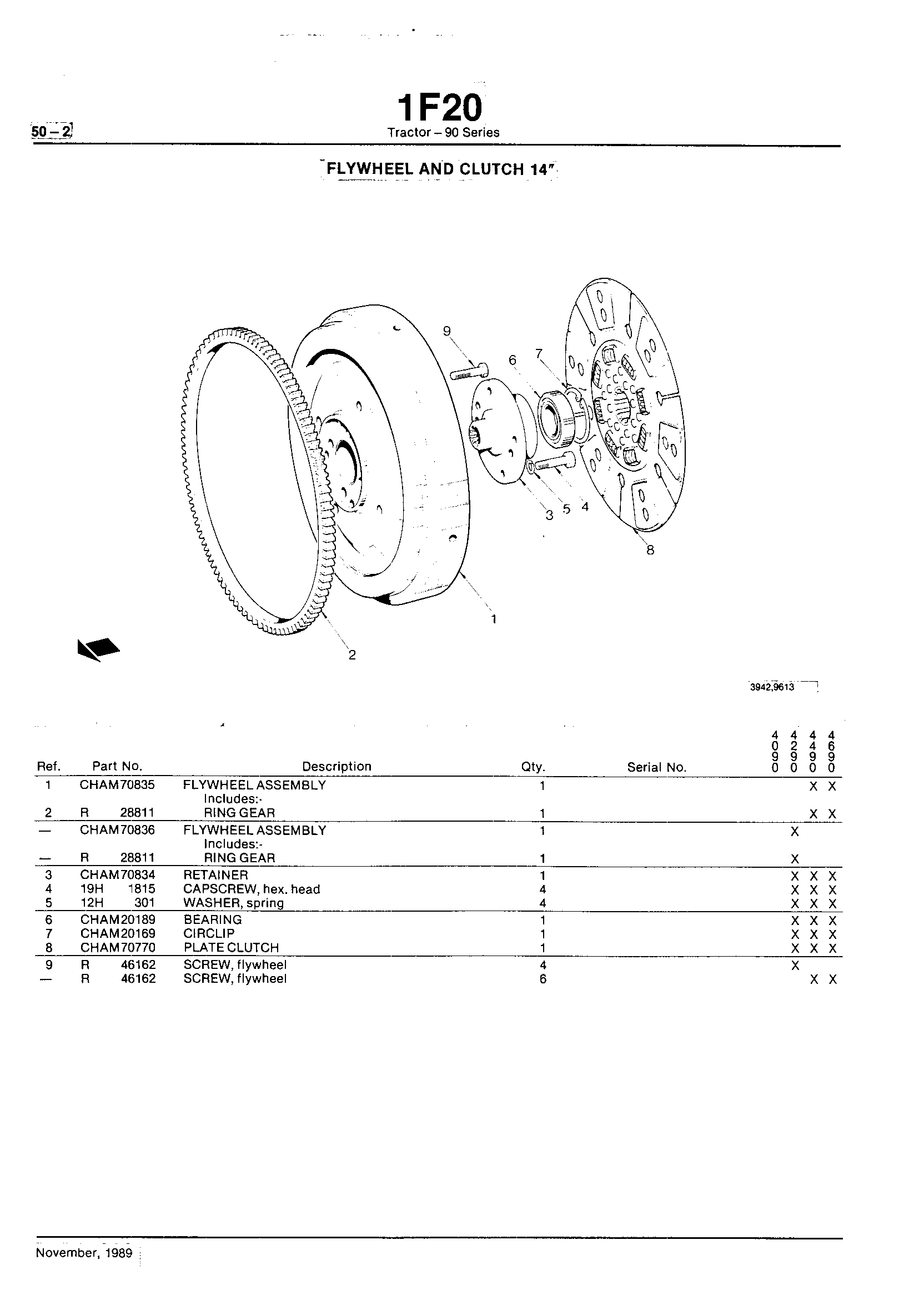 Power Train Flywheel and Clutch (Continued)