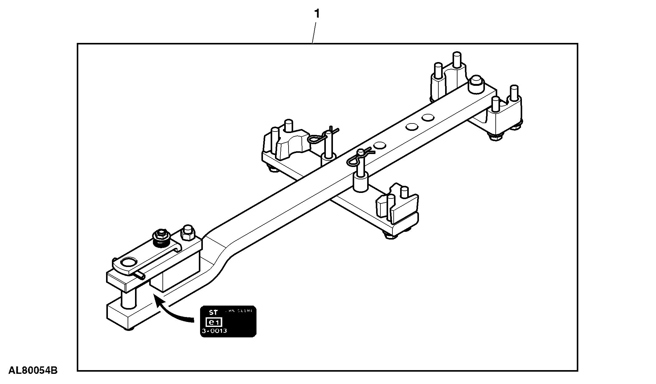 Attachment, Drawbar, W/ Hammer Strap, Category 2